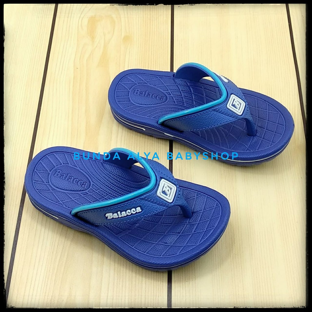 Sendal Anak Laki Jepit Umur 3 4 5 6 Tahun Karet Anti Licin BIRU - Sandal Anak Cowok Karet Anti Licin Size 23 - 33