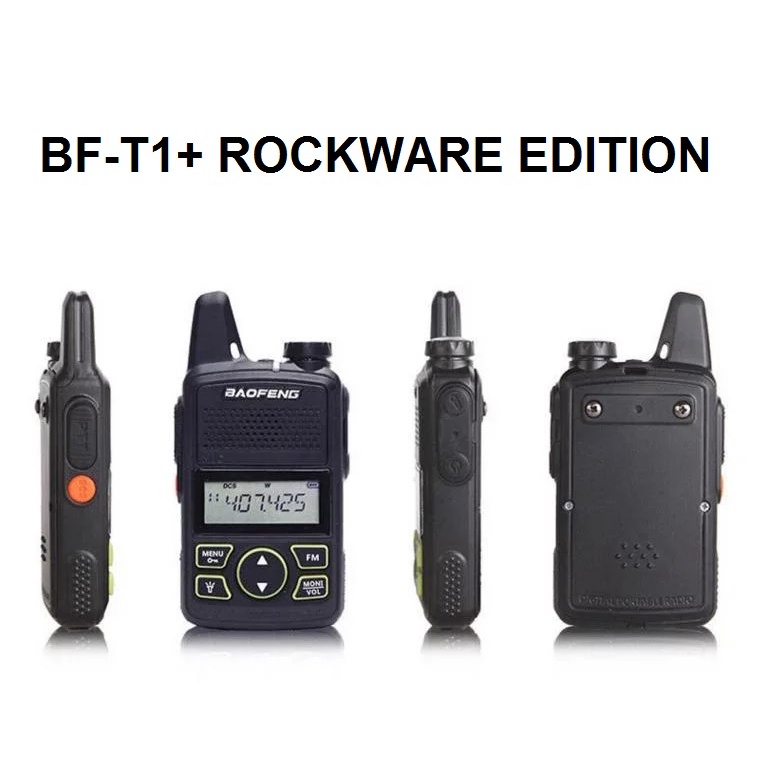 BAOFENG BF-T1 PLUS ROCKWARE EDITION - Mini Slim Portable Single Band Radio Walkie Talkie - Radio Panggil Dua Arah Ukuran Kecil