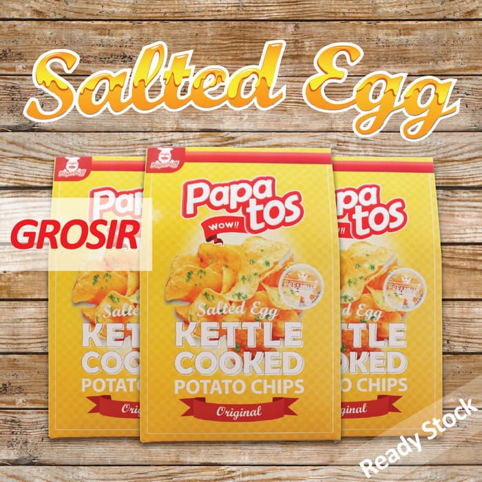 

Papatos Salted Egg Potato Chips (Bukan IRVINS)