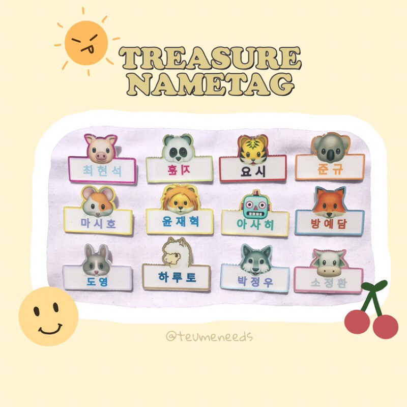 

TREASURE PIN NAMETAG