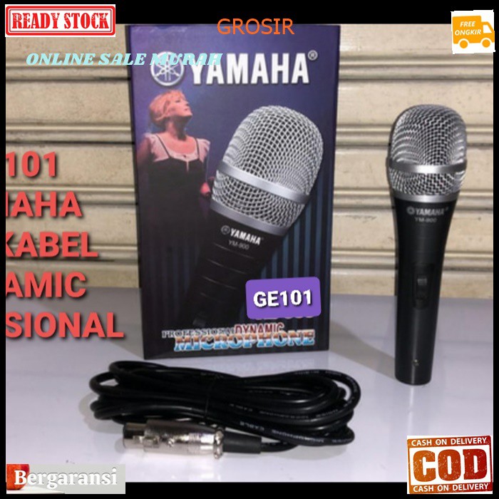 G101 Yamaha mic kabel mik cable microphone mikrophone legendary dynamic karaoke vocal vokal audio sound system sistem pengeras suara pro profesional legendaris dinamic G101   BISA SEGALA JENIS ALAT AUDIO  GK PAKE BATERAI LANGSUNG NYALA  Mic / Mikropon / M