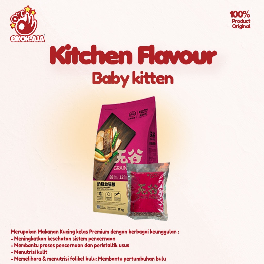 KITCHEN FLAVOR 500g Makanan kucing kering premium Cat food kualitas terbaik