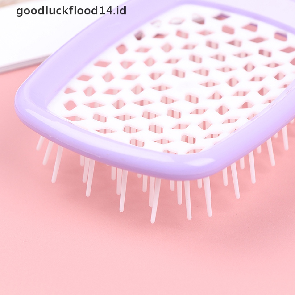 [OOID] Comb Hair Comb Square Spa Massage Combing Hair Inserts Combs Anti-static ID