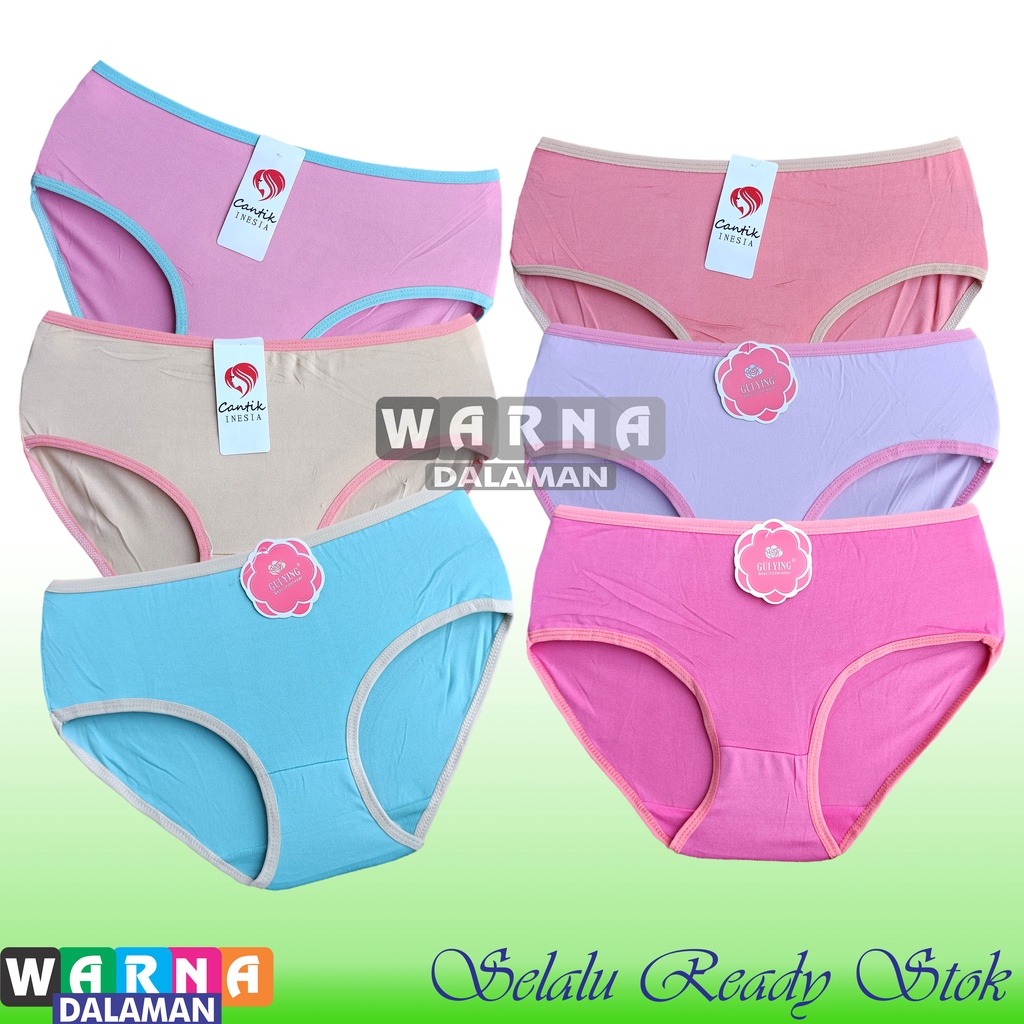 4 Pcs CD Remaja Anak Perempuan Murah Motif Polos Bahan Soft dan Melar | WARNA DALAMAN