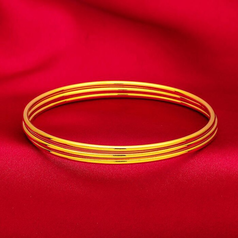 Ready Stok Gelang Sansheng III Emas  Emas Asli Kadar 375 Gelang Wanita Hadiah Liburan Terbaik Bisa Cod 116G4#