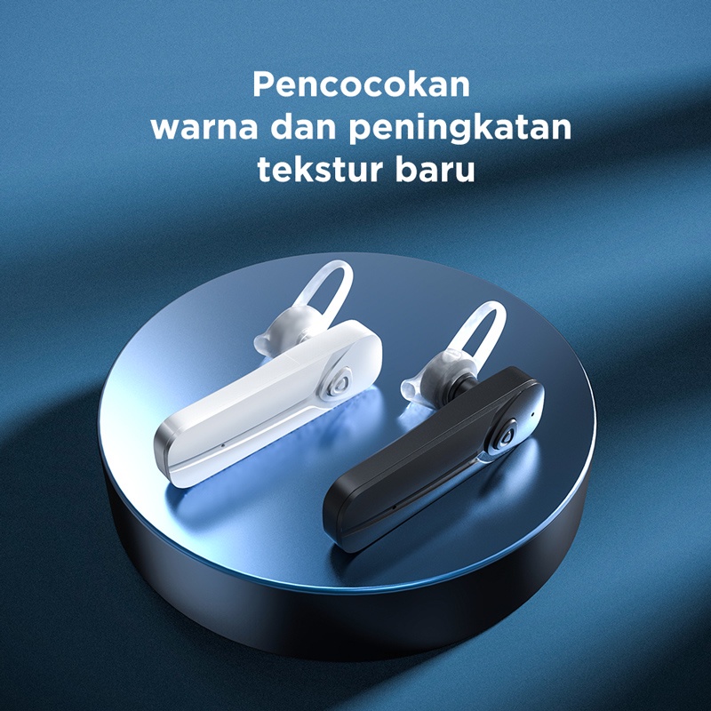 Indoholic BASIKE Headset Bluetooth 5.2 Business Sport Earphone 8D Bass Butik Headphone with Mic telinga tunggal earphone wireless gaming music Sweat Resistant