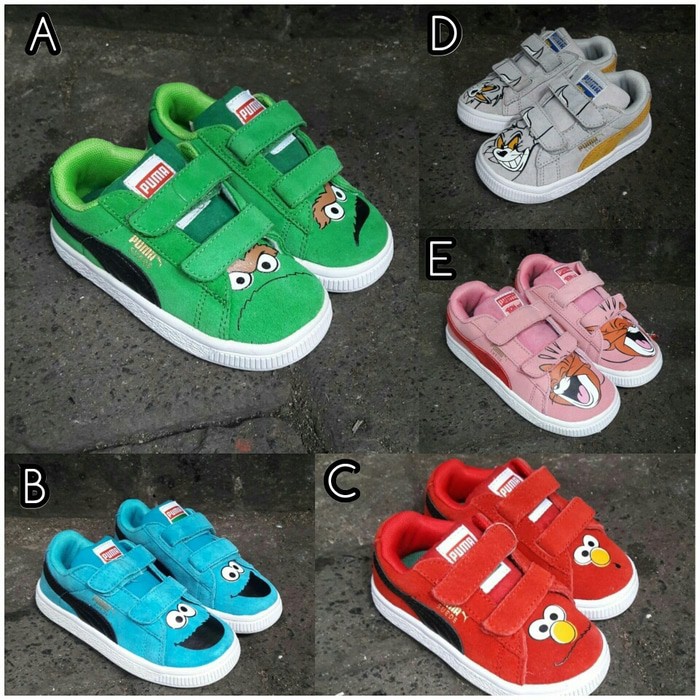 SEPATU ANAK PUMA SUEDE KIDS SEPATU PUMA KARAKTER SEPATU ELMO 24-31 promo 22 4