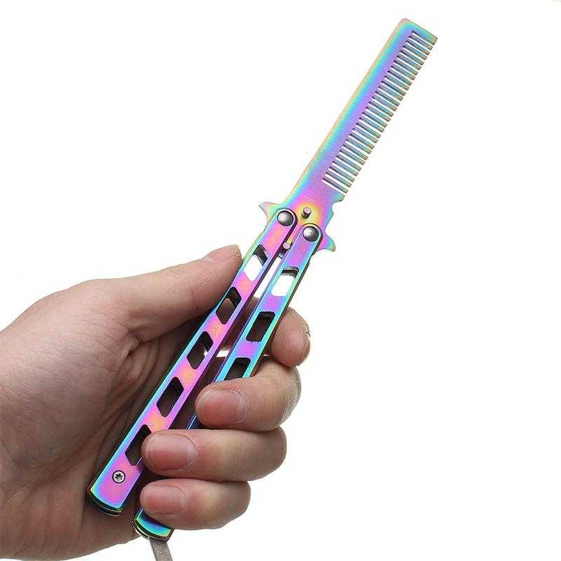 Sisir Rambut Pria Lipat Besi Keren Saku 1 Set Murah Mini JL07 F4T STORE