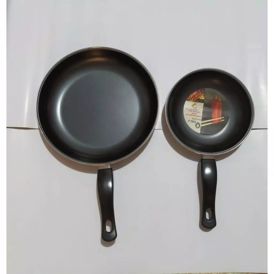 [COD] FRYPAN SET MASPION PASTELA HITAM 2PCS