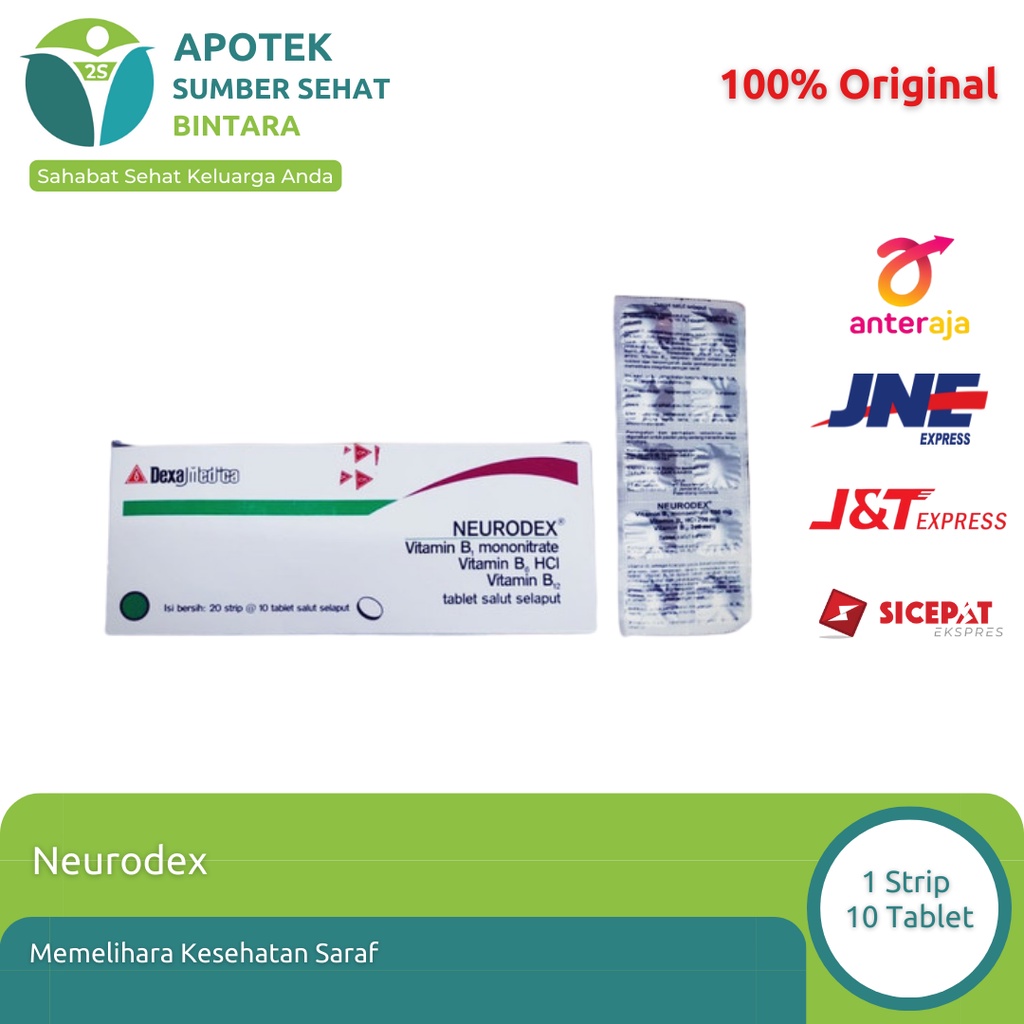 Neurodex Vitamin Saraf 1 Strip 10 tablet