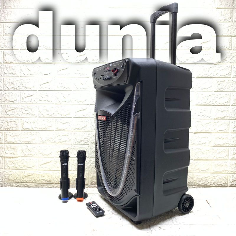 Speaker Portable Wireless Asatron Diamond HT 8873 UKM Original 15 inch Bluetooth