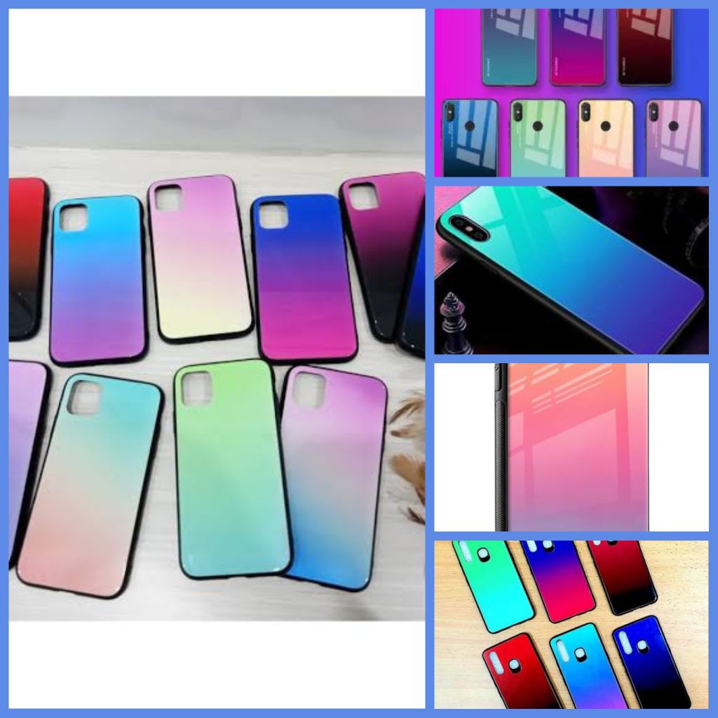 CASE RAINBOW VIVO Y20 OPPO A53 REALME C11 C12 C15 TOP