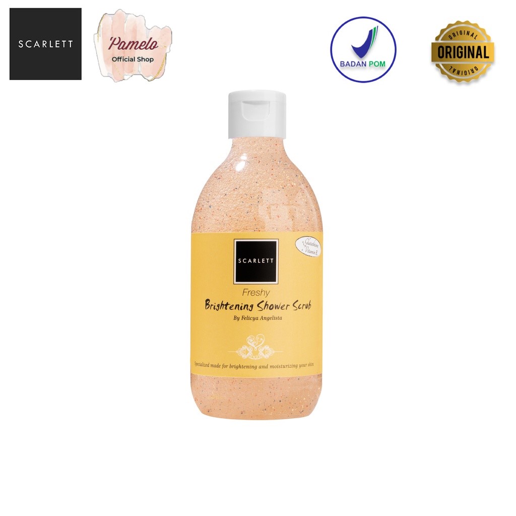 ❤️ Pamelo ❤️ Scarlett Whitening BPOM SALE 100% RESMI ORIGINAL SCARLET SCARLETT BY FELICYA ANGELISTA-ShowerScrub Freshy