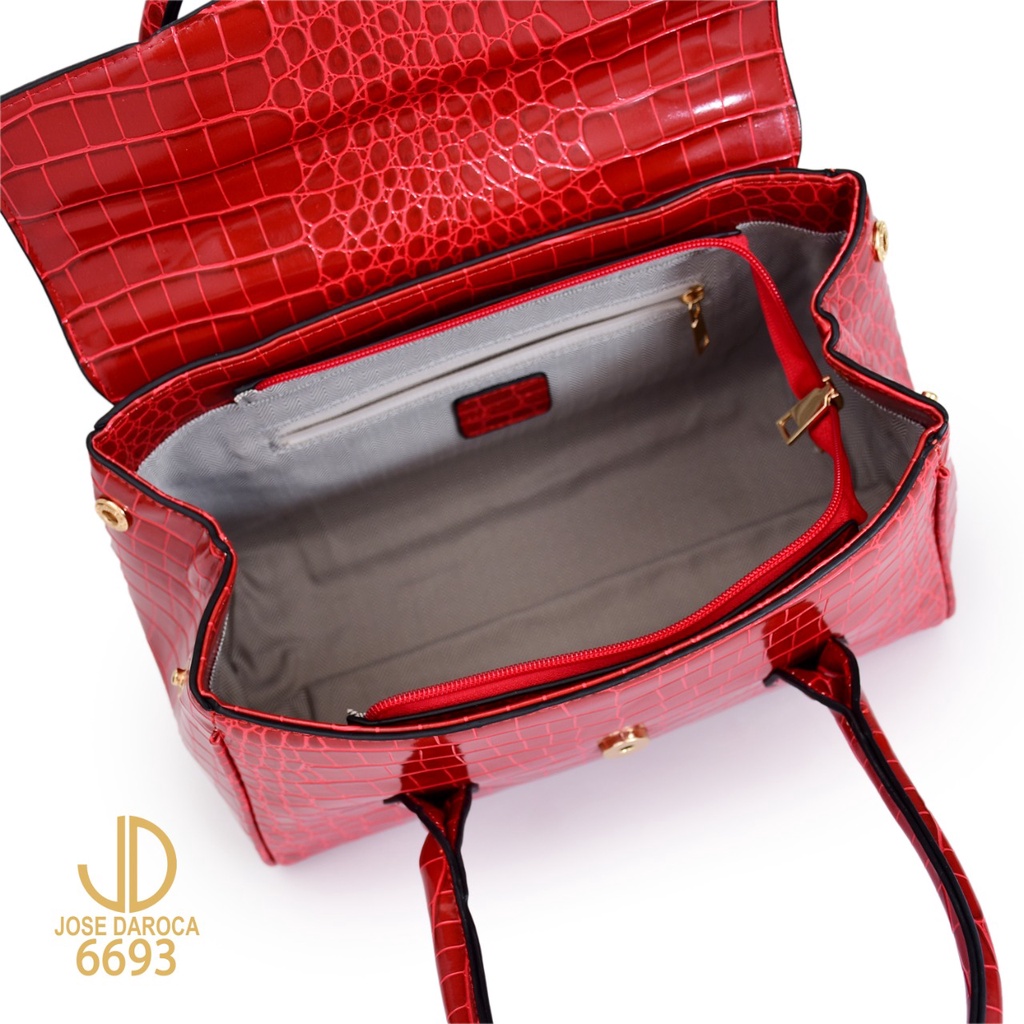 TAS ORIGINAL JOSE DAROCA HAND BAG CROCO ~6693~