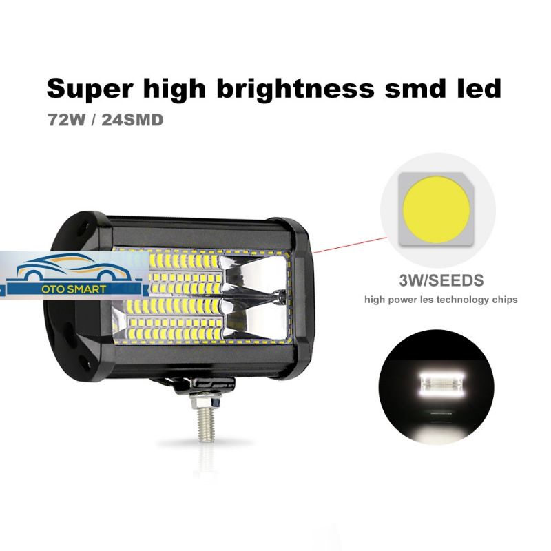 LAMPU TEMBAK SOROT LED BAR CREE CWL 72W 24 MATA LAMPU LED MOBIL MOTOR