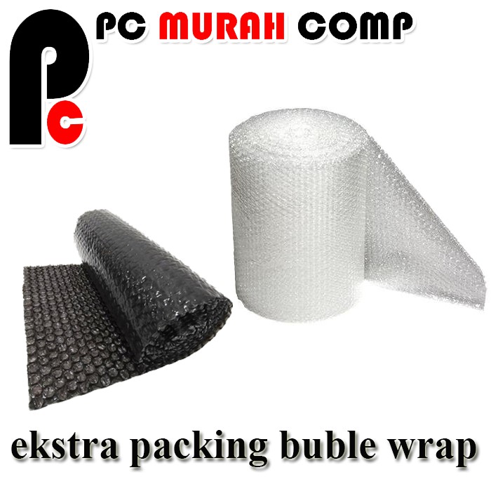 Packing ekstra BUBLE WRAP agar lebih aman