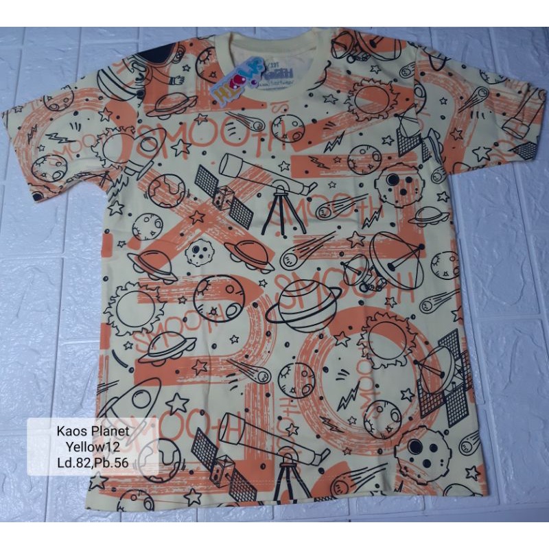 Kaos Anak Cowok/ Kaos Anak Laki / Kaos Planet Anak Cowok