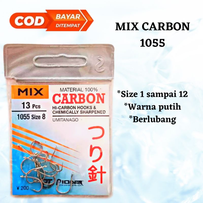 KAIL PANCING CARBON MIX 1055 PUTIH LUBANG
