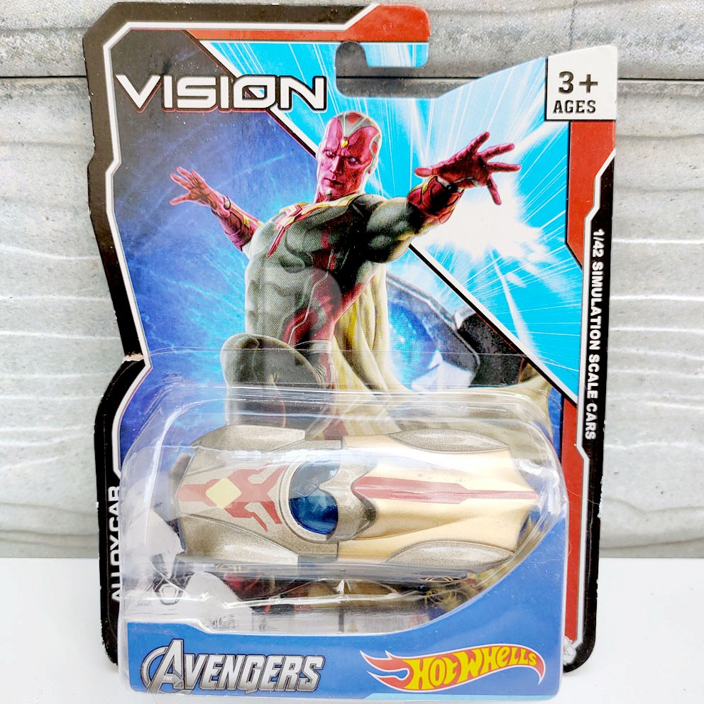 Hot Whells Avengers Car Diecast Metal Mobil Superhero Batman The Vision Iron Man Aquaman