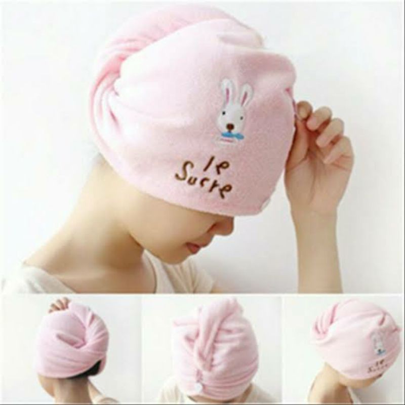 HANDUK Pembungkus Rambut Sehabis Keramas / Hair Wrap Magic towel handukcp