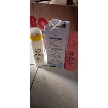 

souvenir botol sablon kemasan paperbag