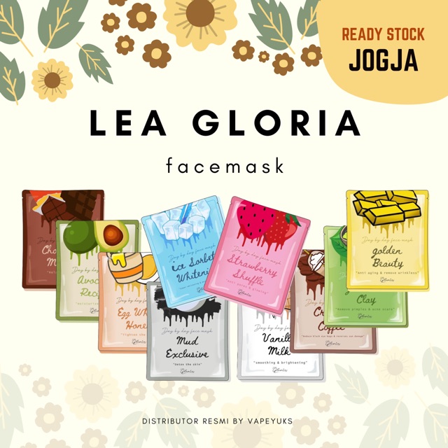 (READY JOGJA) MASKER BUBUK BY LEA GLORIA BPOM 20gram ...