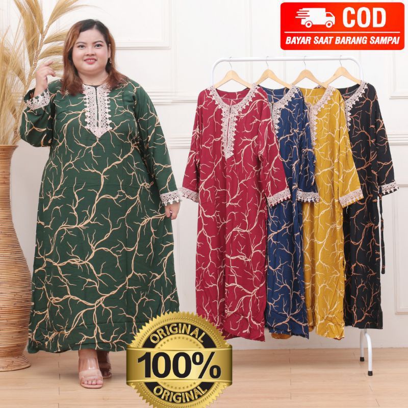 Daster arab DLUSIA YUMNA big size | SUPER JUMBO XXL LD 130 STANDAR LD 118