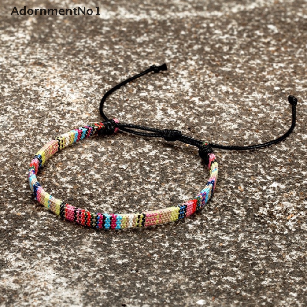 (AdornmentNo1) Gelang Tangan Rantai Warna Pelangi Untuk Pasangan / Pria / Wanita Charms