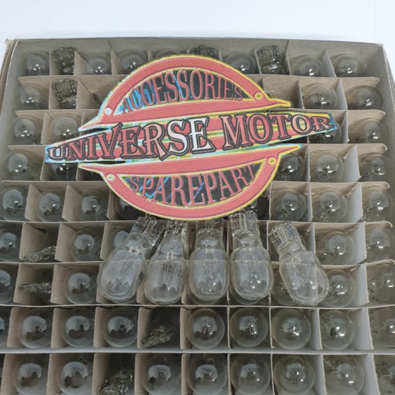 Bohlam Senja T10 Bening Atau Warna Per 10 Pcs