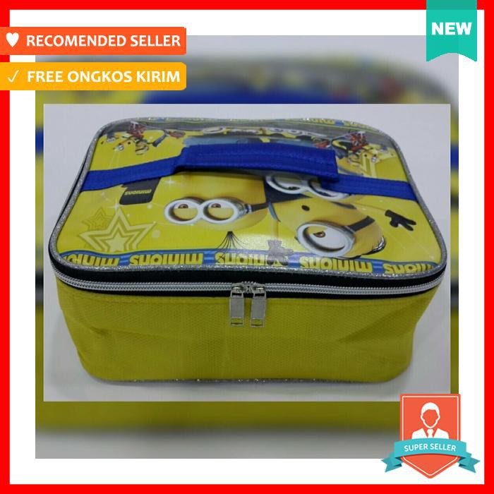Tas Bekal - Tas Tas / Lunch Bag Anak Aluminium Foil Muat Yooyee Minion - Bekal