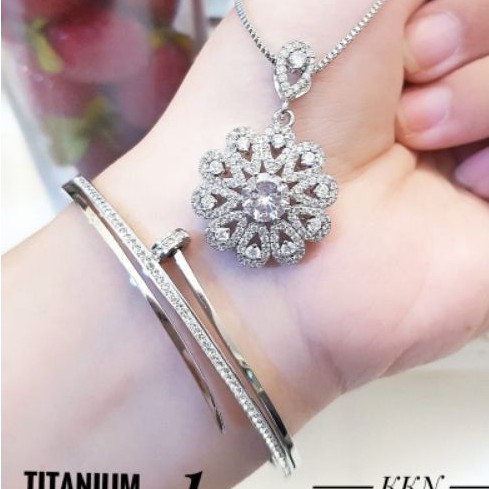 Titanium Set Kalung dan Gelang 251