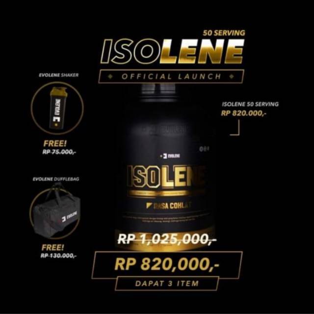 EVOLENE ISOLENE WHEY ISOLATE 50 SERVING