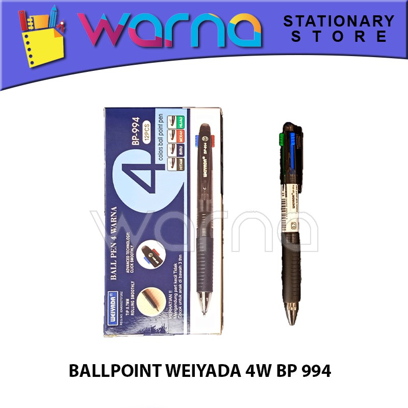 

PEN PULPEN BOLPEN BALLPOINT WEIYADA 4W BP 994