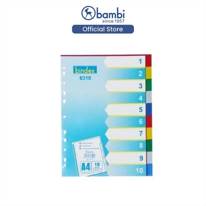 

Binder | Bindex Colour Divider 8310 - 10 Divisions A4 Kualitas Terbaik