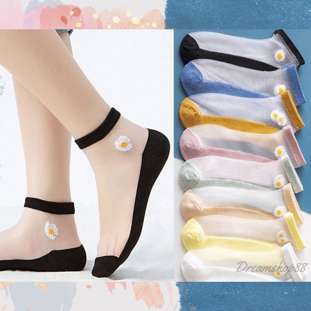 5 Pasang Kaos Kaki Ankle Cute Kaos Kaki Pendek dan Motif Semata Kaki Import Murah Motif Random