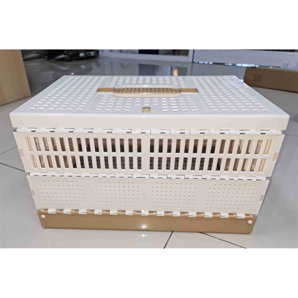 Foldable Bird Transport Cage 43x28x24cm 3 pintu kandang lipat burung merpati pos