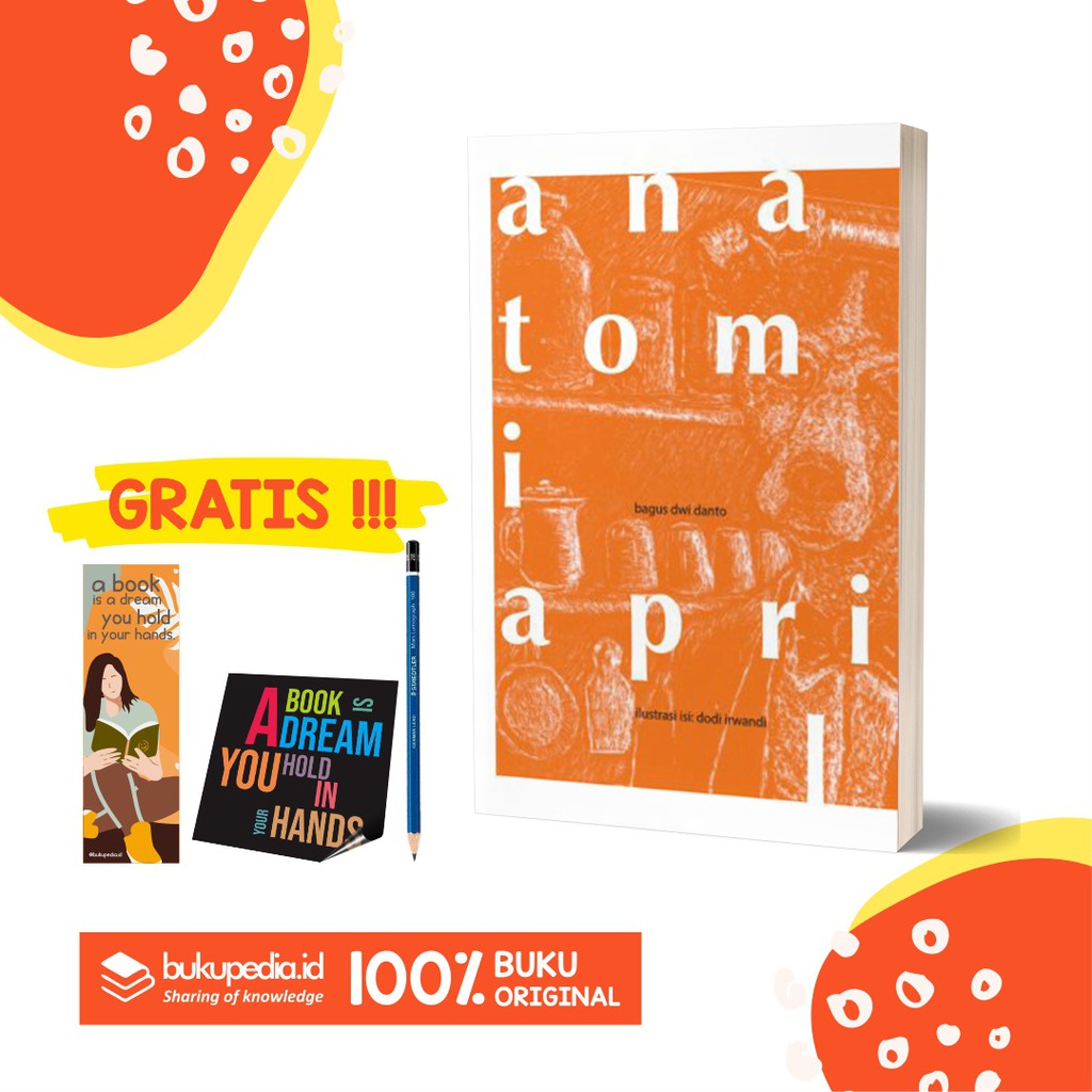 

BUKU ANATOMI APRIL - SHIRAMEDIA - BONUS PENSIL 2B, BOOKMARK, STIKER