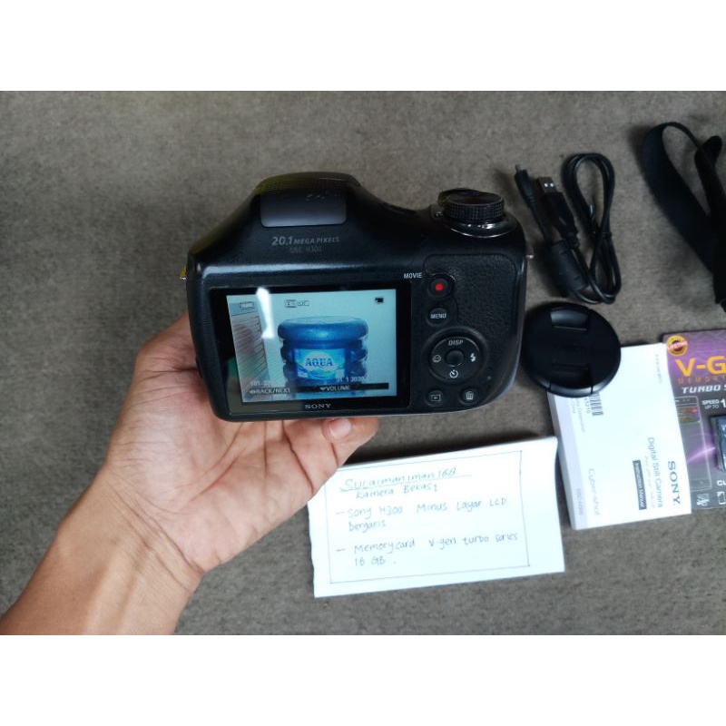 Sony DSC H300 Bekas minus lcd bergaris