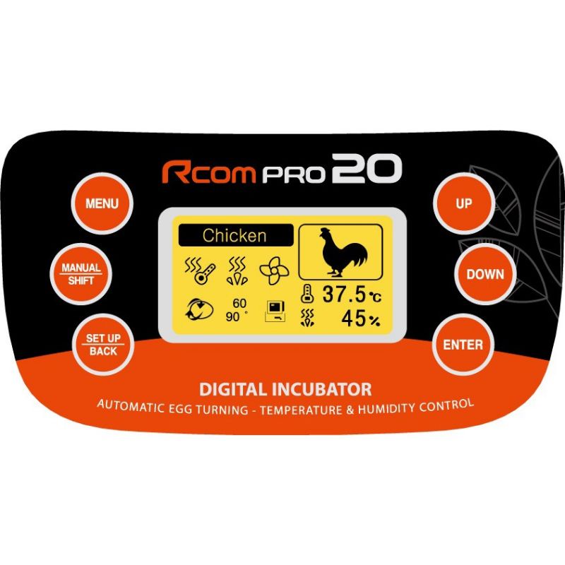 Inkubator Rcom Pro 20 PX-20  -Mesin Penetas Telur Otomatis-