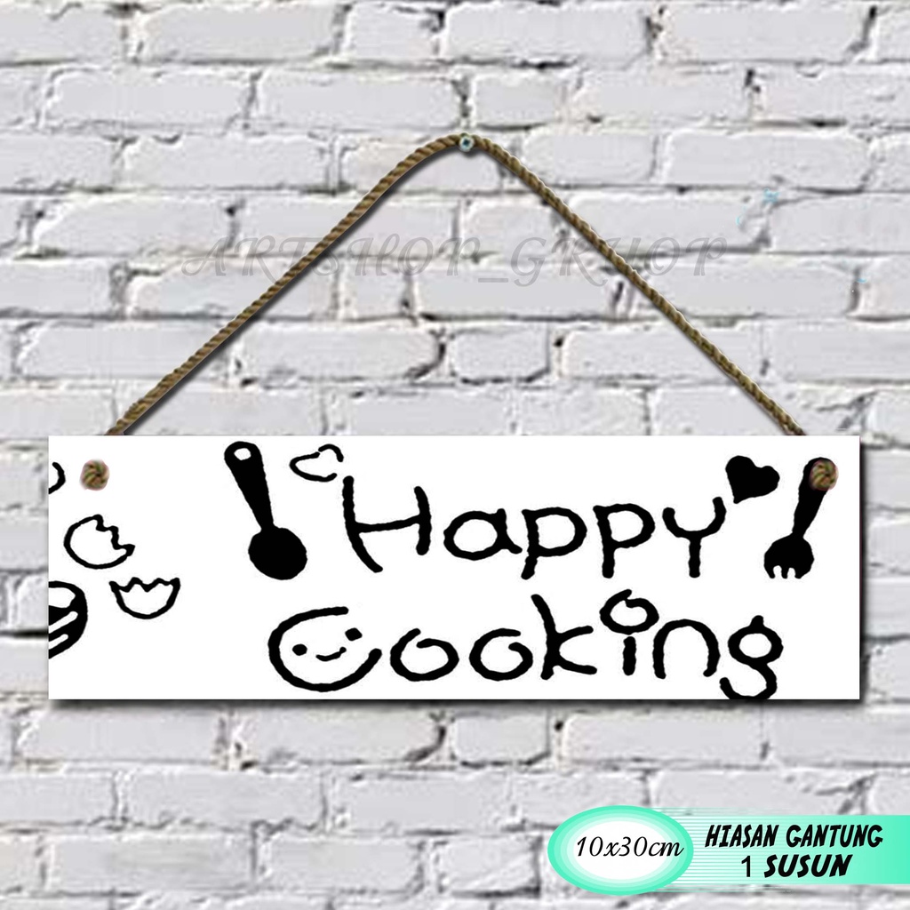 Hiasan dinding dapur pajangan shabby walldecor poster kayu.kitchen cook