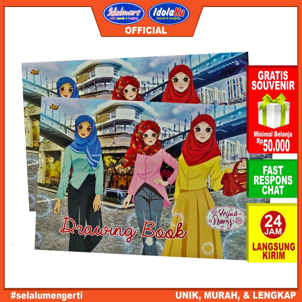 IDOLMART Buku Gambar Kiky Ukuran Besar Idolmart Surabaya