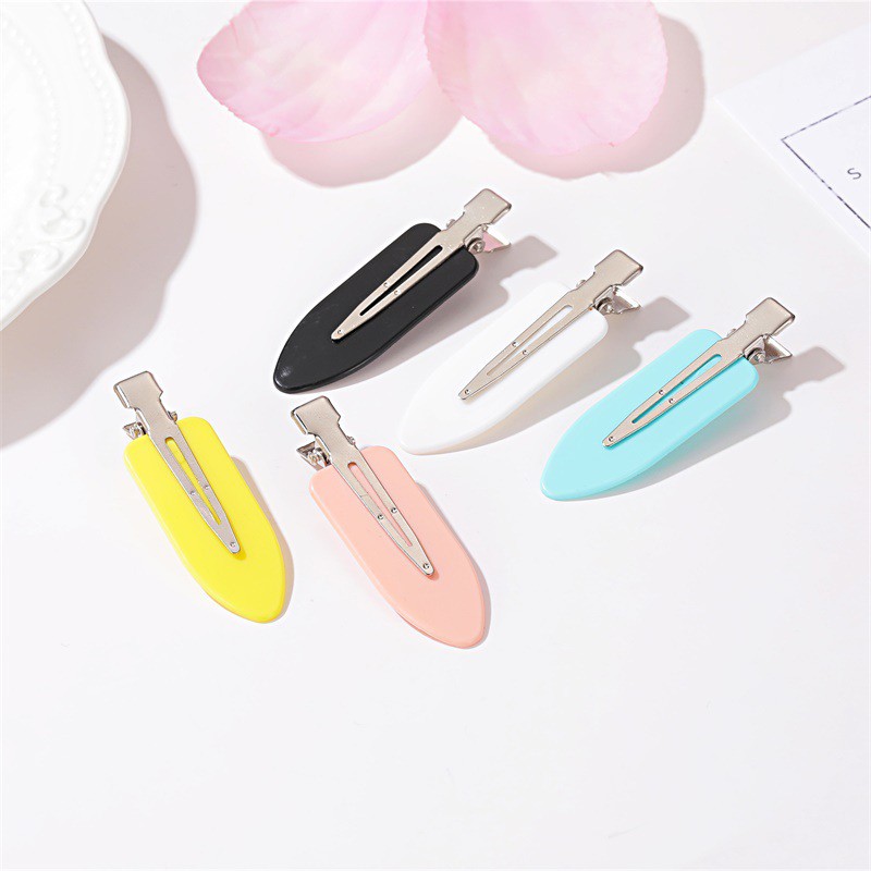 Jepit Rambut Plastik Mulus Klip Poni Multicolor Sederhana Korea Fashion Aksesoris Rambut Murah