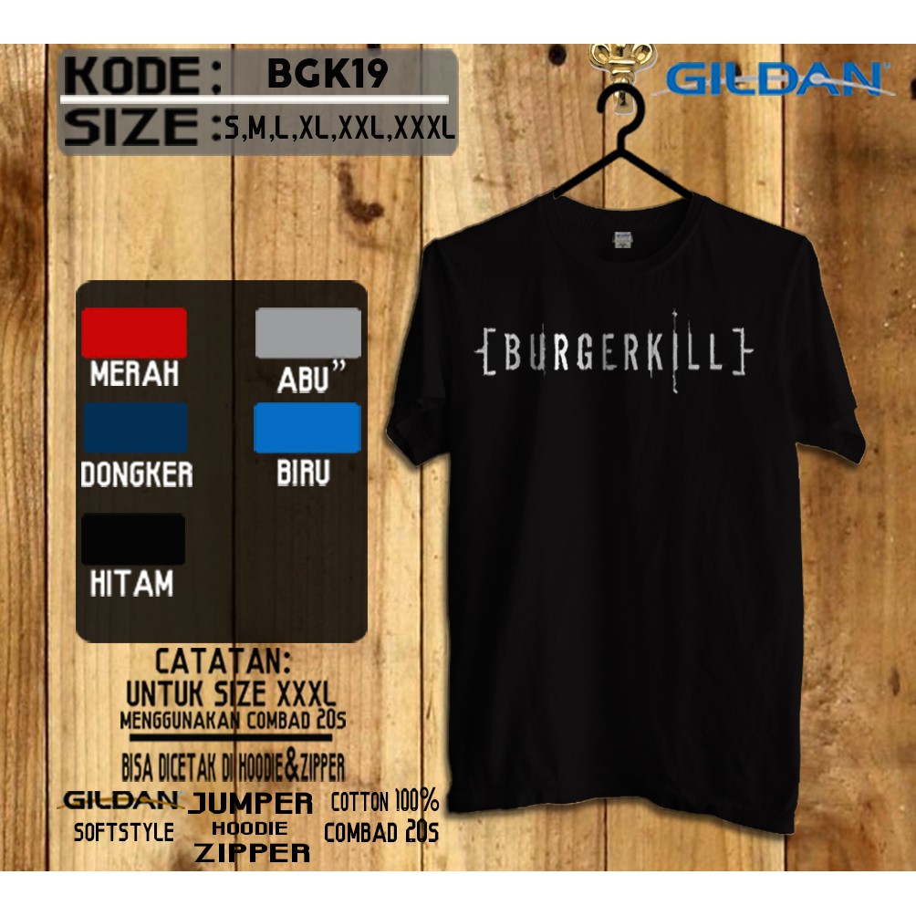 Kaos burgerkill original gildan softstyle bgk019