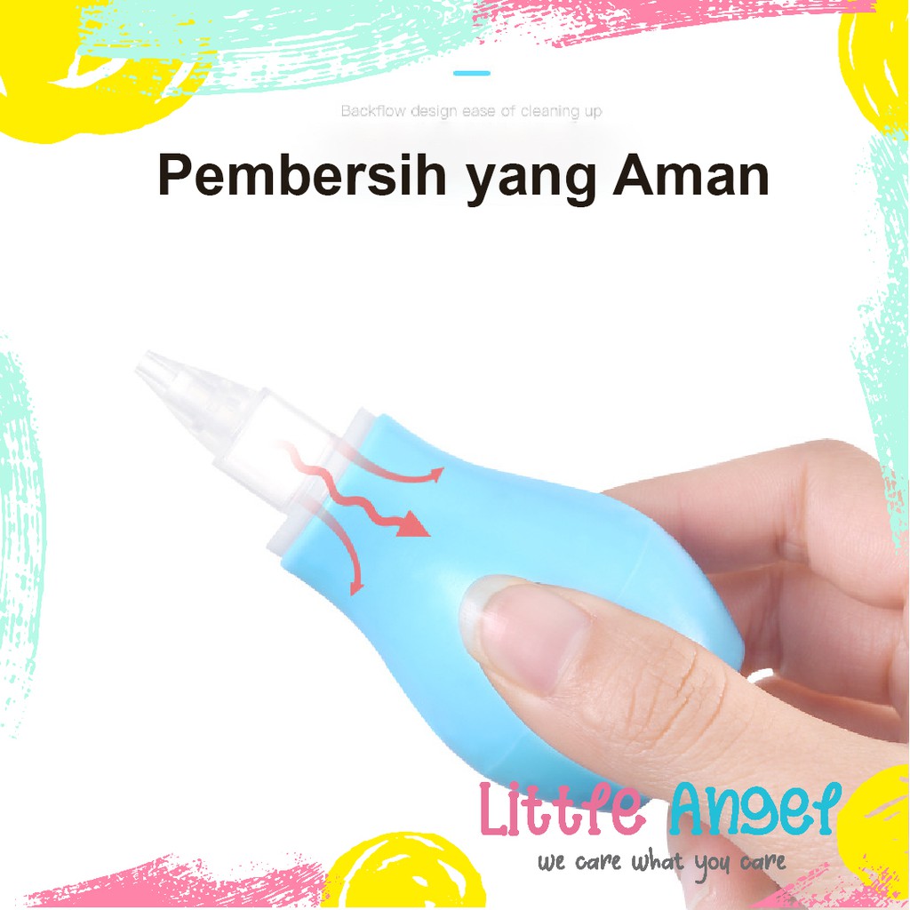 PEMBERSIH HIDUNG BAYI Alat Penyedot Ingus Anak Silikon Baby Newborn Nose Cleaning Nasal Aspirator