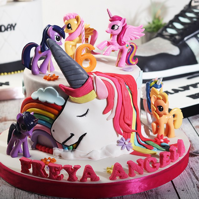 

Kue Ulang Tahun UNICORN + Mainan Little Pony / MOHON BACA KETERANGAN