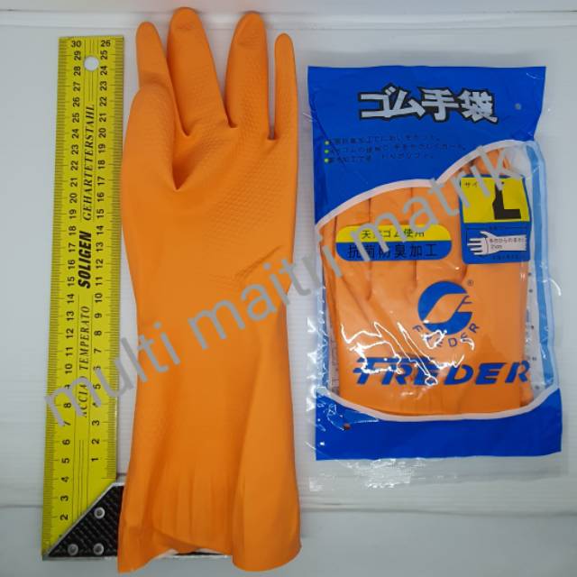 Sarung tangan karet freder / sarung tangan cuci piring freder / latex freder