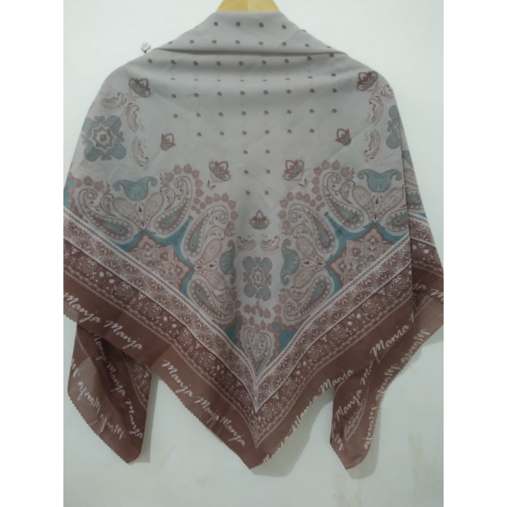 [ Promo COD ] Jilbab Motif, Kerudung Voal Motif Premium , Jilbab Segiempat Art , Hijab Square Diskon-C044