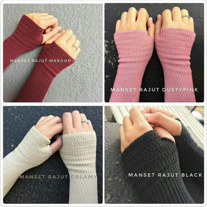 Handsock Rajut Murah Banget/ Handsock Rajut Jempol (isi 10 pasang ...