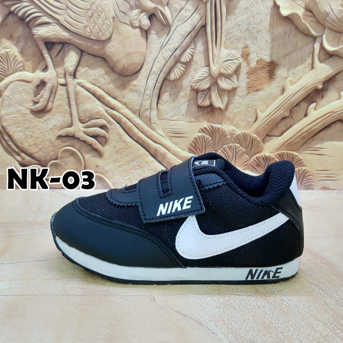 Sepatu Sekolah Anak Laki dan perempuan Sepatu Nike Anak Cowok Ce - Sepatu Anak Warna Hitam