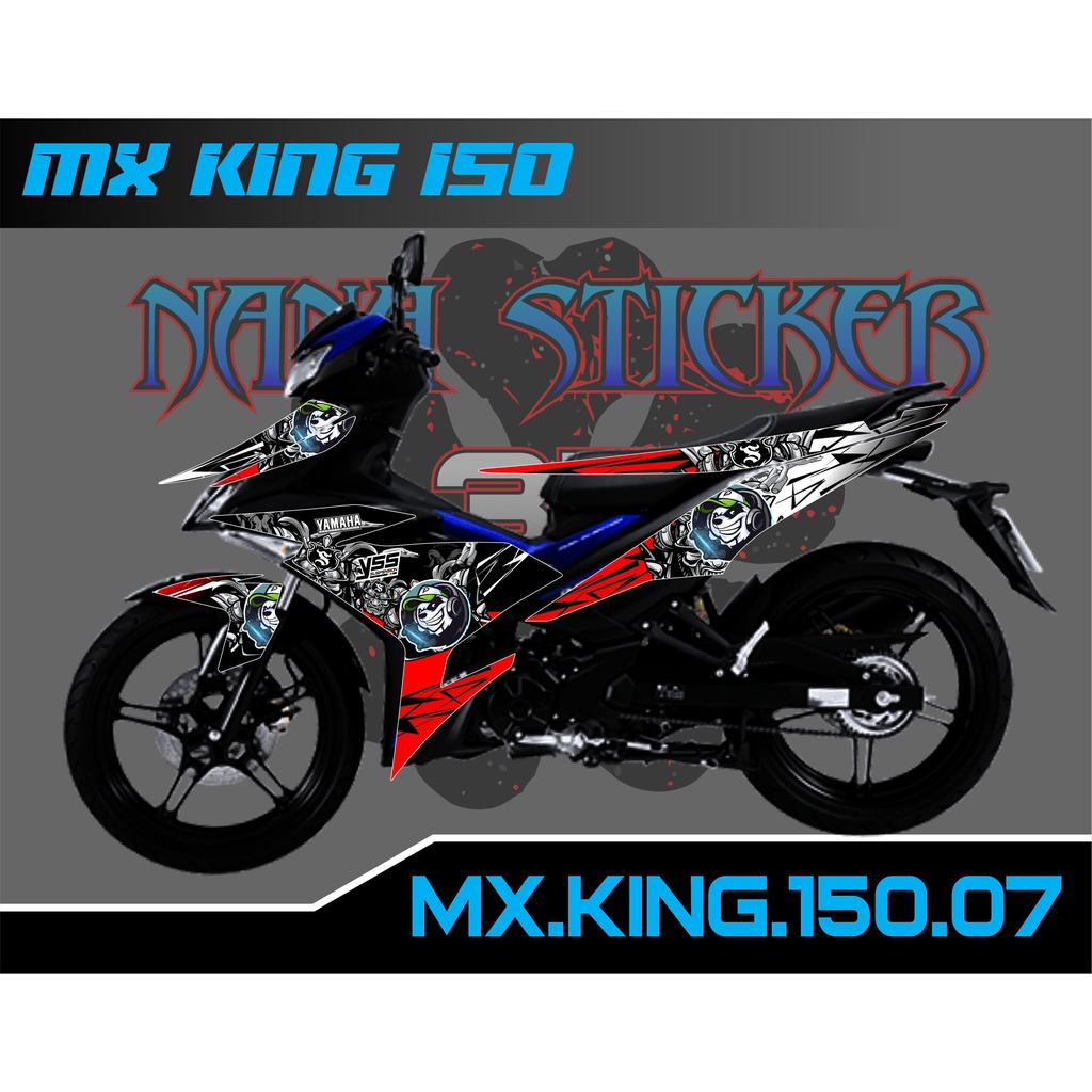 Striping MX KING 150 - Stiker MX KING 150 List Variasi Motor STICKER MX KING CODE 07